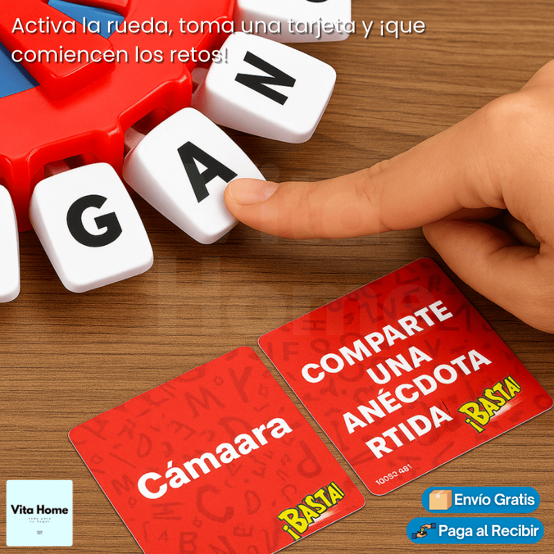 BastaJuego!™ | Juego de mesa familiar para incentivar la creatividad y la unión familiar
