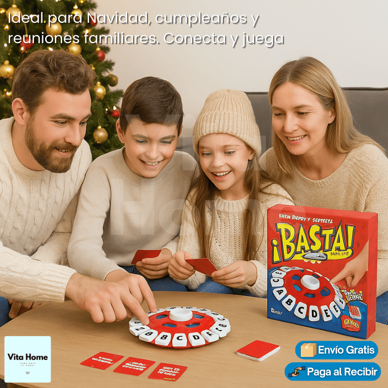 BastaJuego!™ | Juego de mesa familiar para incentivar la creatividad y la unión familiar