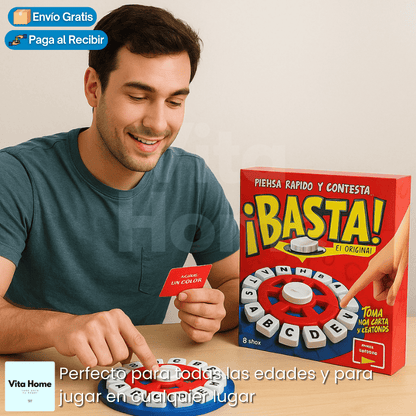 BastaJuego!™ | Juego de mesa familiar para incentivar la creatividad y la unión familiar