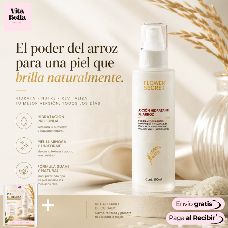 HidraRice™ | Loción Hidratante de Arroz