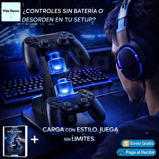 ControlPower™ | Base de Carga para Controles de Videojuegos