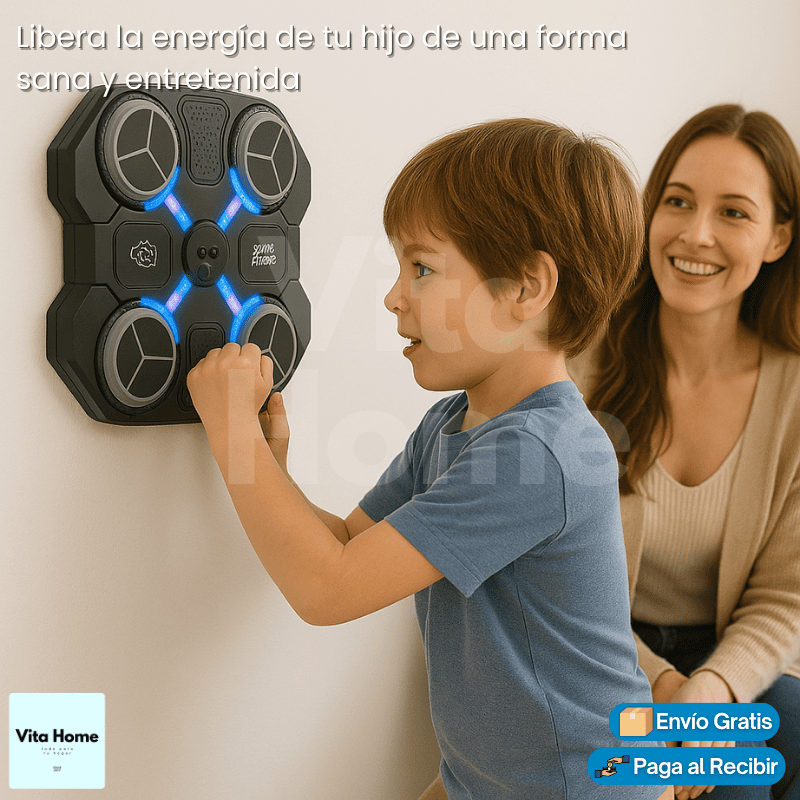 BoxeoKids™| Máquina de boxeo para niños con guantes incluidos
