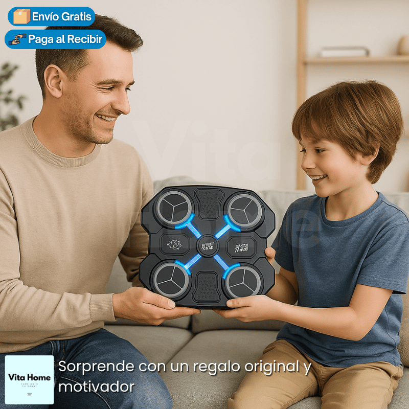 BoxeoKids™| Máquina de boxeo para niños con guantes incluidos