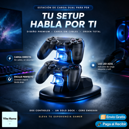ControlPower™ | Base de Carga para Controles de Videojuegos