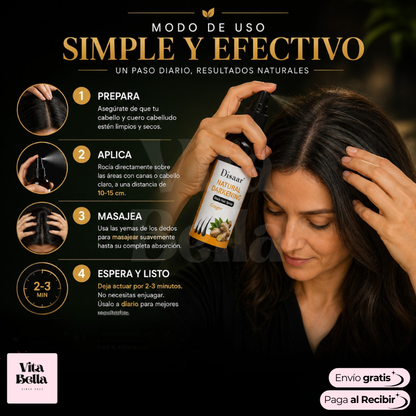 OscuroChic™ | Spray oscurecedor para cabello