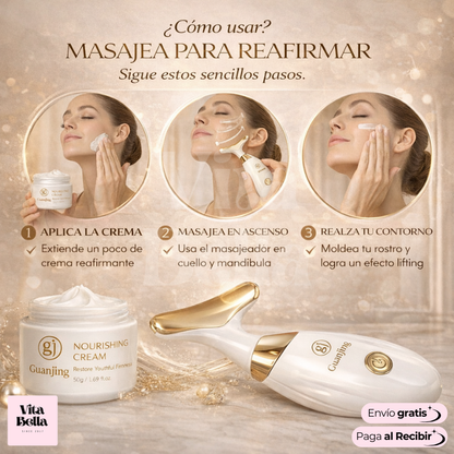 CremaFirm99™ | Crema y masajeador facial reafirmante