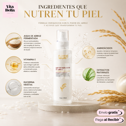 HidraRice™ | Loción Hidratante de Arroz