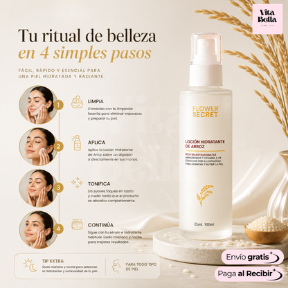 HidraRice™ | Loción Hidratante de Arroz