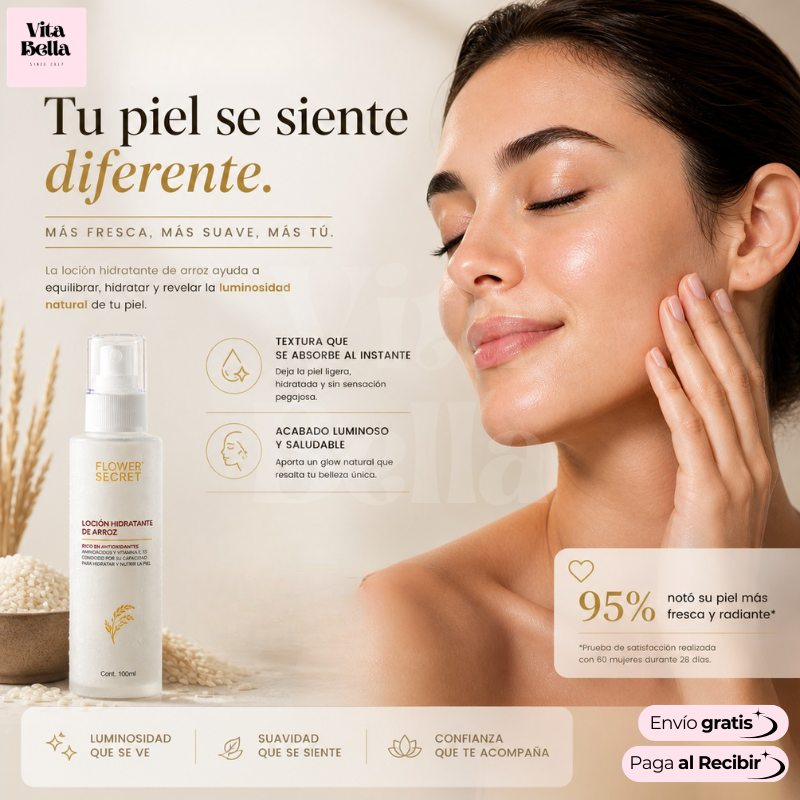 HidraRice™ | Loción Hidratante de Arroz