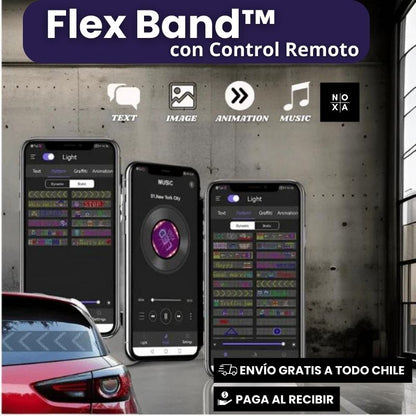 🚗FlexBand™ | Pantalla Flex LED + App (GRATIS) 📲