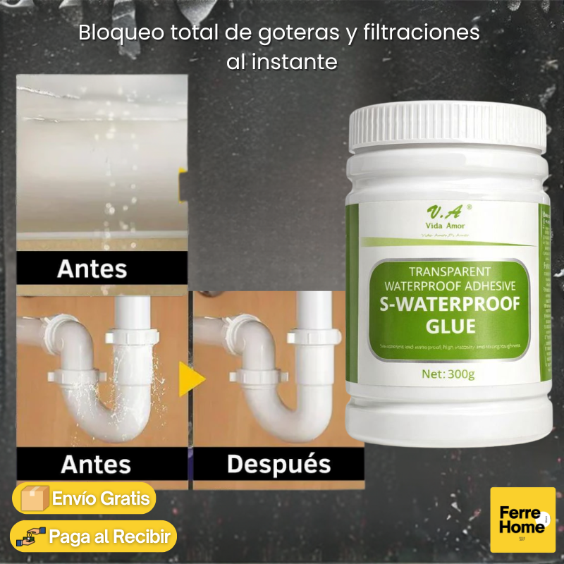 AquaFix | Adhesivo transparente para gotera