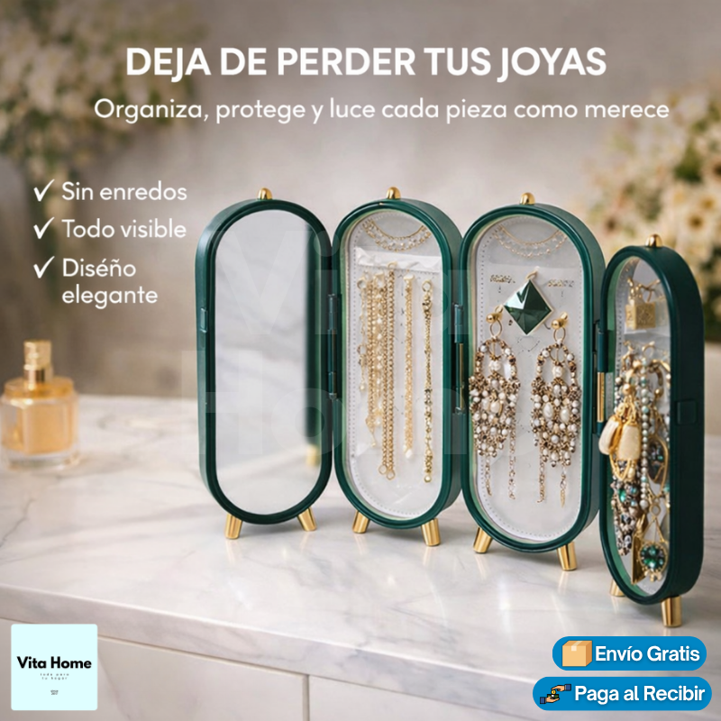 Espejo Mágico™ | Joyero plegable con espejo