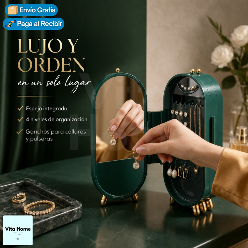 Espejo Mágico™ | Joyero plegable con espejo