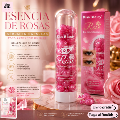 Revitaliza Mirada™ | Cápsulas contorno de ojos de rosas