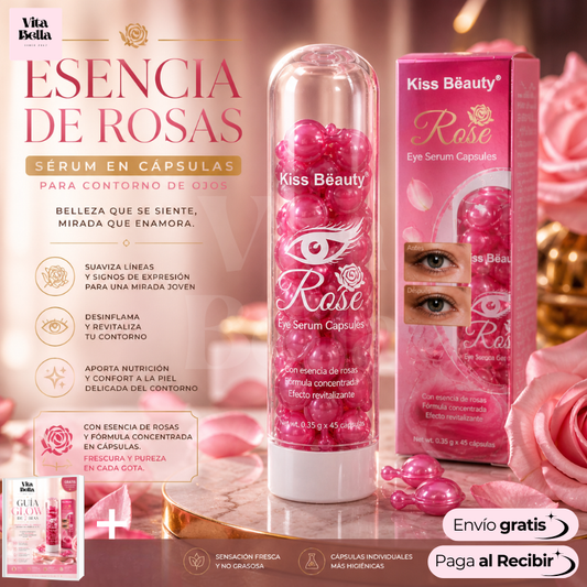 Revitaliza Mirada™ | Cápsulas contorno de ojos de rosas