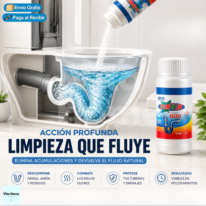Destapa Caño Fácil™ | (2x1) Solución eficaz para desobstruir cañerías