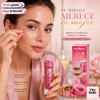 Revitaliza Mirada™ | Cápsulas contorno de ojos de rosas