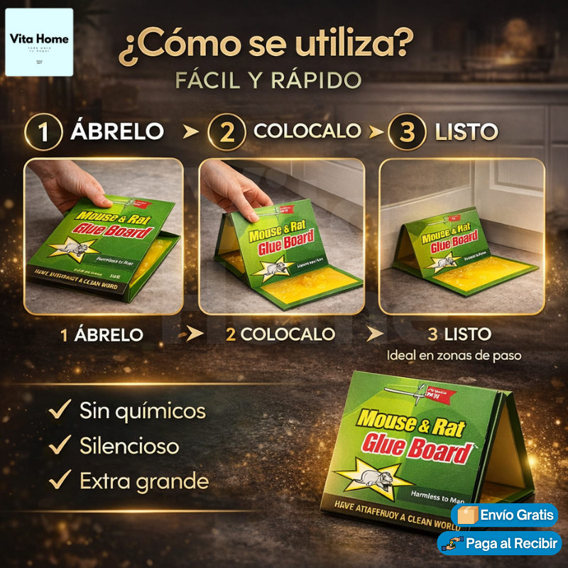 AdhésiRat™ | Trampas adhesivas para ratones 14und