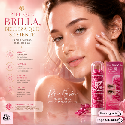 Revitaliza Mirada™ | Cápsulas contorno de ojos de rosas