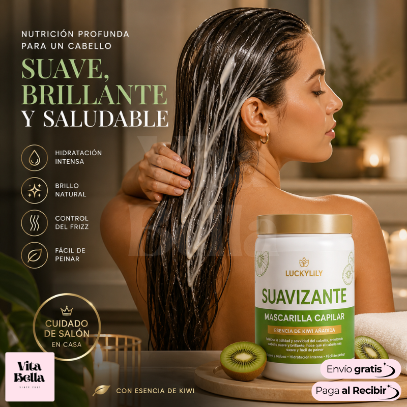SuavidadKiwi™ | Mascarilla capilar suavizante de kiwi