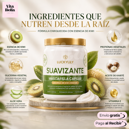 SuavidadKiwi™ | Mascarilla capilar suavizante de kiwi