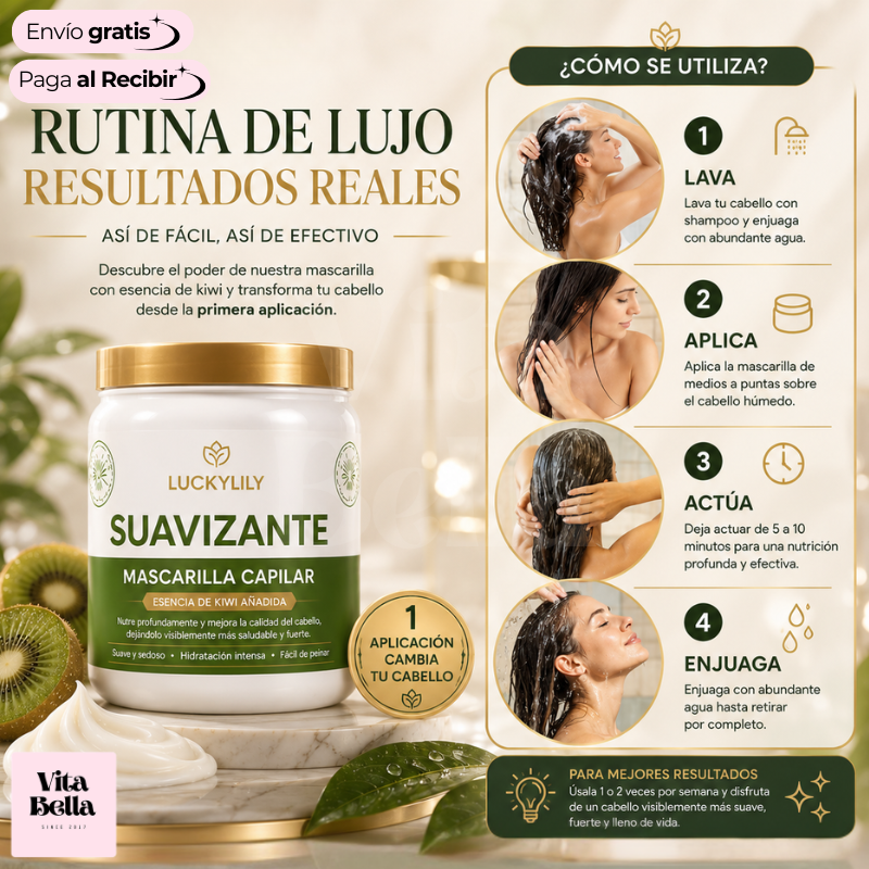 SuavidadKiwi™ | Mascarilla capilar suavizante de kiwi