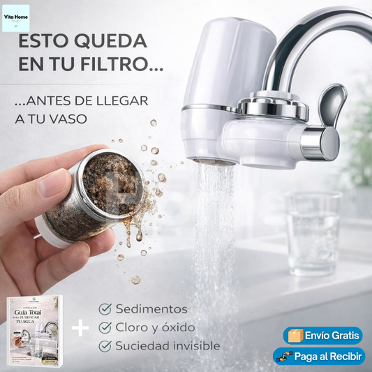 PuriAgua™ | Filtro purificador de agua para grifo