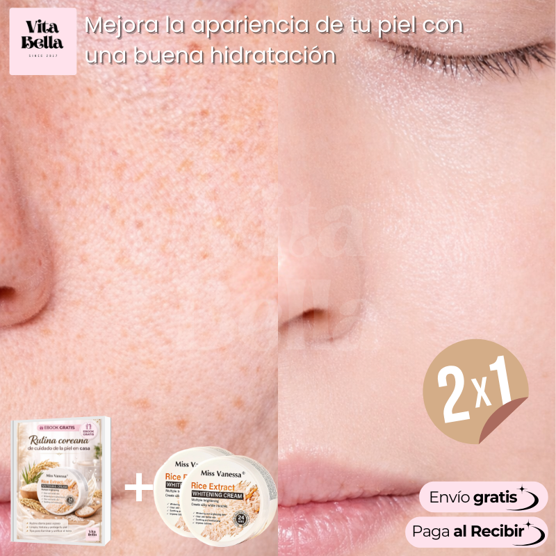 ArrozLuz™ | Crema blanqueadora con extracto de arroz